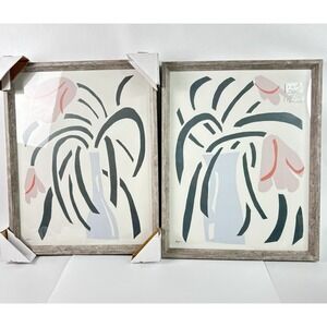 2 Sets Of 19"x15" Home Wall Art Frame Flower Vase Open Box